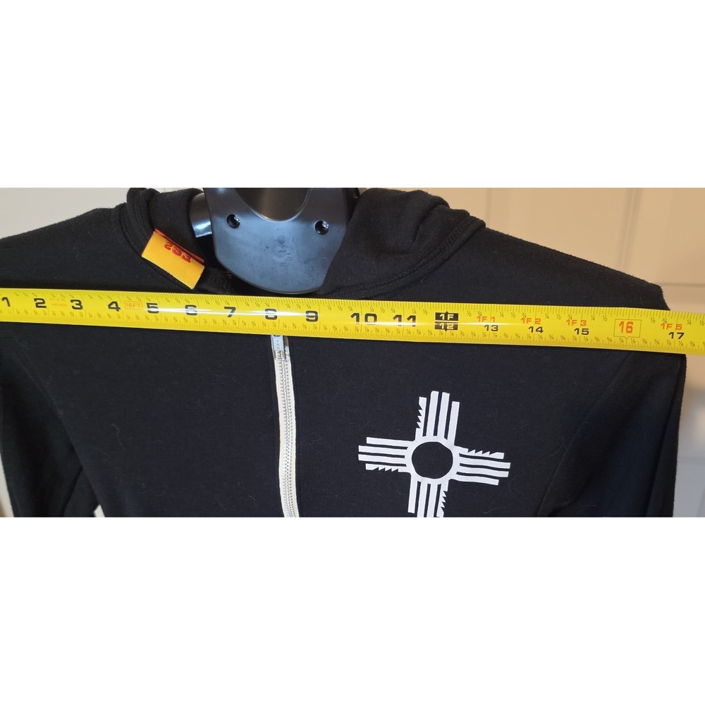 FS2 Supply Co New Mexico Zia Black Full Zip Hoodie Lightweight Women's XS/S - Picture 5 of 7